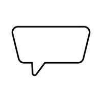 speech bubble message isolated icon illustration desing line and fill style vector