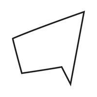 Speech bubble icon in flat style. Chat illustration on white isolated background. Message business concept. vector