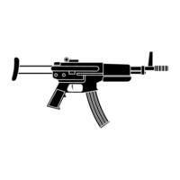 Machine gun icon. Simple illustration of machine gun sign or symbol for web vector
