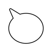 speech bubble message isolated icon illustration design black and white style vector