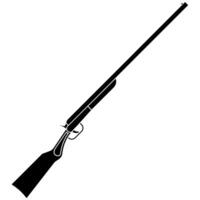 Hunting rifle icon . Simple illustration of hunting rifle sign for web vector