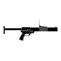 Machine gun icon . Simple illustration of weapon sign for web vector