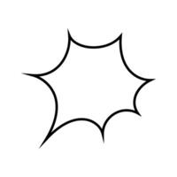 Speech bubble icon design template on white background. EPS 10 vector
