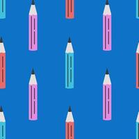 Pencil Colorful Seamless Pattern vector