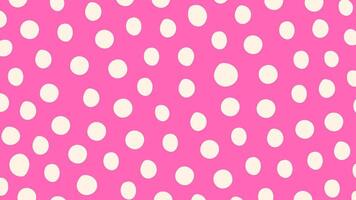 Pink Polka Dot Horizontal Background vector