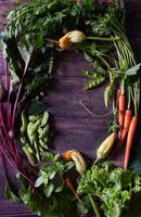 Flat Stacking series assorted green tinted Vegetables, Fresh Organic raw products photo