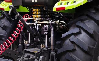 Jn a sunny day Image cushioning springs of the cultivator. photo