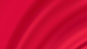Seamless Soft Red Fabric Wave Movement Background video