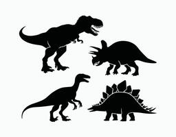 Stegosaurus Dinosaur Silhouette EPS Template vector