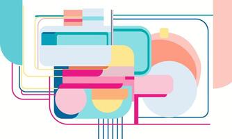 Harmonious Abstract Design with a Modern Edge vector