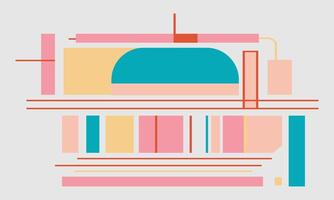 Dynamic Shapes with Simple Lines vector