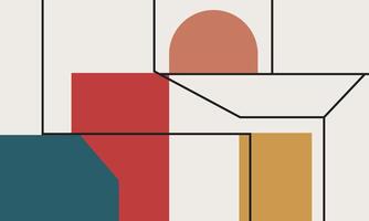 Simplistic Geometric Design with a Modern Twist vector