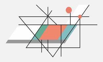 Playful Geometric Figures in Flat Design vector