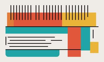 Abstract Shapes in Minimalist Design vector