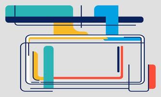 Minimal Shapes in Vibrant Color vector