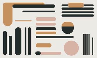 Abstract Minimalist Patterns with Bold Colors vector