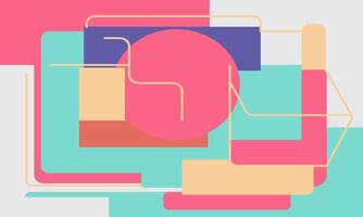 Dynamic Flat Color Blocks for Modern Spaces vector