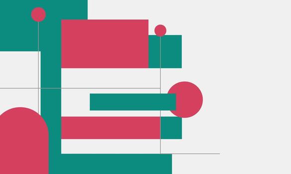 A colorful abstract design with a pink and green background vector