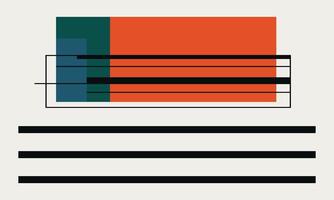 Minimalist Shapes in Vibrant Colors vector