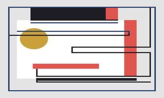 A square with a red, white and blue design vector