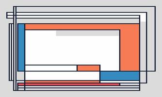 Vibrant Color Blocks in Flat Design vector