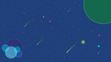 a colorful space with many different colored circles vector