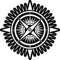 A solid style icon of sun rays symbol vector