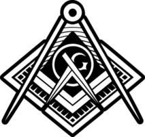 A solid style icon of square compass symbol vector