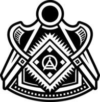 A glyph style icon of masonic apron symbol vector
