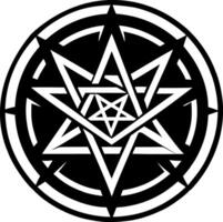 A solid style icon star symbol vector