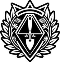 A glyph style icon of trowel symbol vector