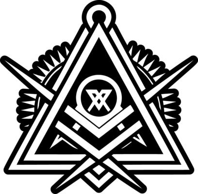 A glyph style icon of mason symbol