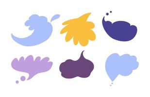 Colorful communication speech bubbles set. . Isolated vector