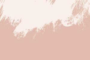 Grunge bold paint brush background. Grunge paint smear texture, banner template with space for text for presentations, cover, ad, website, poster, card. Beige and pink design vector