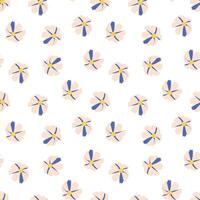 Seamless floral pattern, repeating cosmos flowers. Repeating background, print, repeatable texture, petals, blossoms, for textile, fabric, wrapping print. Flat illustration. vector