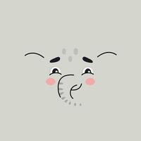 Elephant Greeting Card with Positive Quote vector