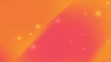 Orange and pink gradient background features small bright points video