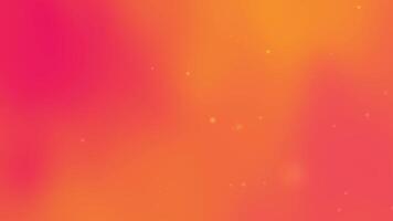 abstract orangepink gradient background with small glowing particles video