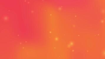 Orange gradient background features small bright points of light video