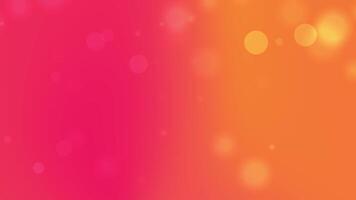 Pink and orange gradient background features soft glowing circles video
