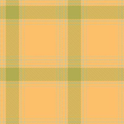 Neon California Peach Tartan patterns fabric texture. Modern Mellow Birds Egg Green Seamless Tartan