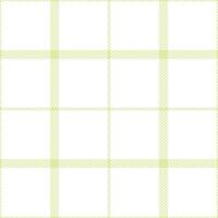 Dusty Lime Mist Tartan patterns fabric texture. Modern Soft White Seamless Tartan vector