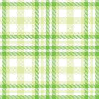 Fire White and Iridescent Lime Mist Seamless Tartan Textile Design vector