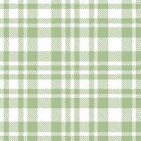 Warm White Tartan patterns fabric texture. Modern Soft Praying Mantis Seamless Tartan vector