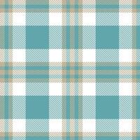 Modern Seamless Tartan featuring Light Self Destruct and Rich Timid Sea Textile Design vector