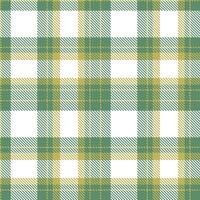 Light Tarpon Green Seamless Tartan with Cool Murdoch accents Textile Design vector