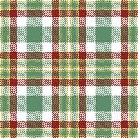 Modern Seamless Tartan featuring Neon White and Highland Tarpon Green Textile Design vector