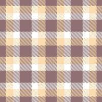Modern Rustic Touch of Class and Autumn Such a Peach Seamless Tartan Textile Design vector