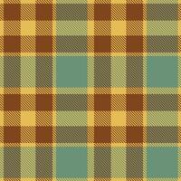 Plaid pattern seamless. Sandy Golden Appeal and Rustic Hazelnut Chocolate Tartan Textile Design. vector