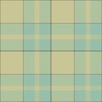 Modern Vintage Black Swan and Soft Tidal Green Seamless Tartan Textile Design vector